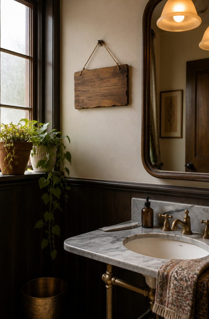 A sign that reads 'Help keep this restroom clean' above a sink.