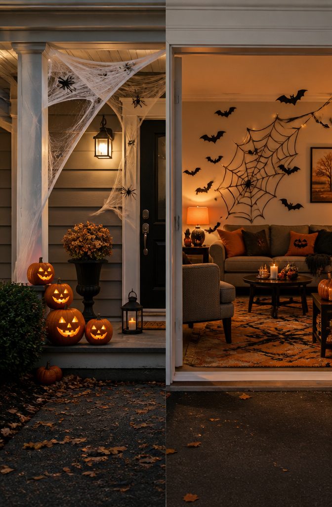 Cheap Halloween Decorations: Indoor & Outdoor Ideas for 2026 9 A mix of indoor and outdoor Halloween decorations.