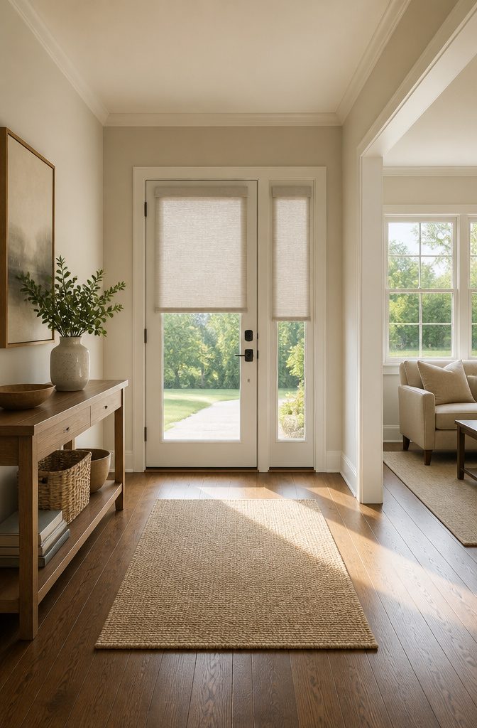 Single and double French doors with different shade options.