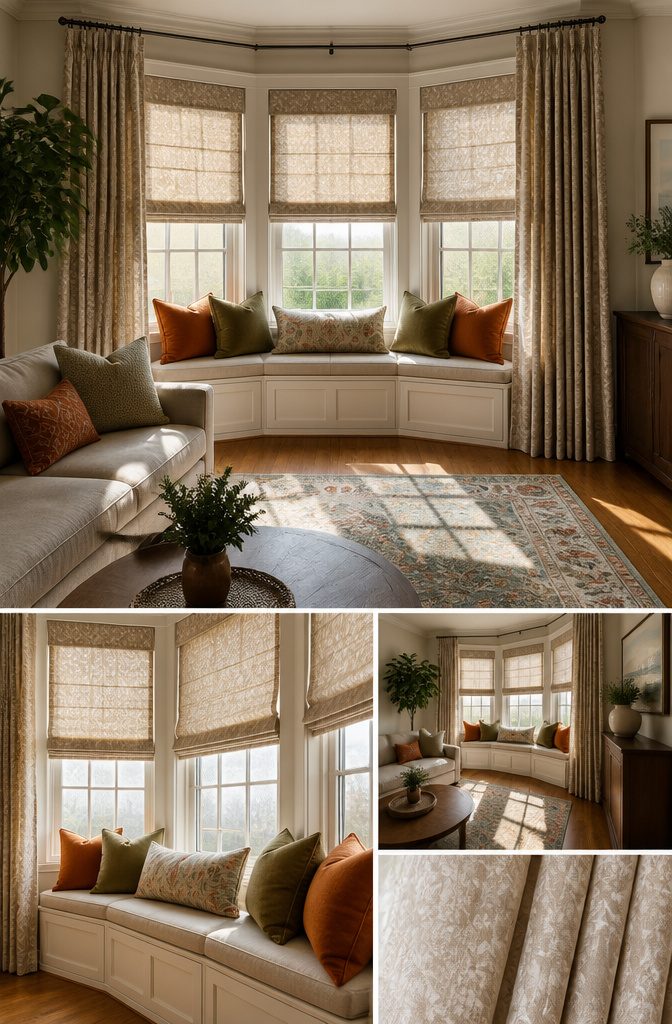 9 Living Room Window Treatment Ideas for 2026 12 Specialty windows fitted with custom treatments.
