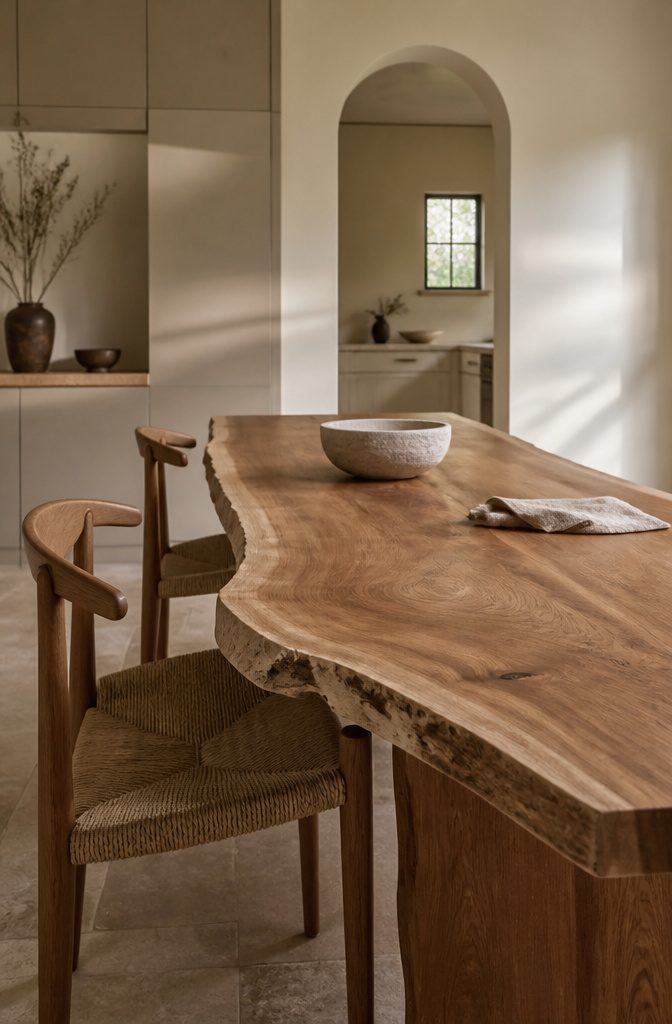 Clean Lines Softened by Curves and Imperfection